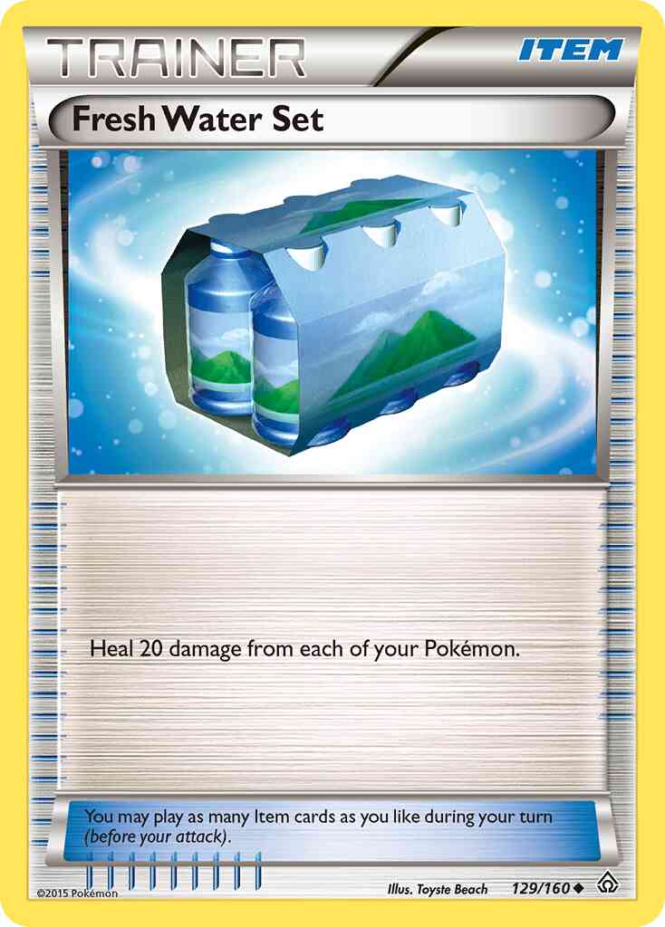 Fresh Water Set - 129/160 - Uncommon [xy5-129] [Reverse Holo]
