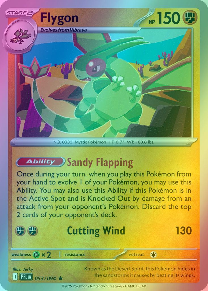 Flygon - 053/094 - Rare [me02-053] [Reverse Holo]