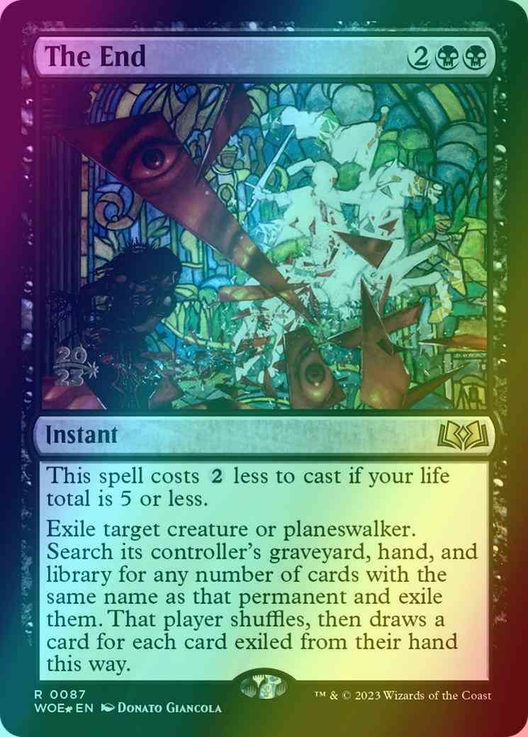 The End [87s] [Prerelease] [Wilds of Eldraine: Promos] [Foil]