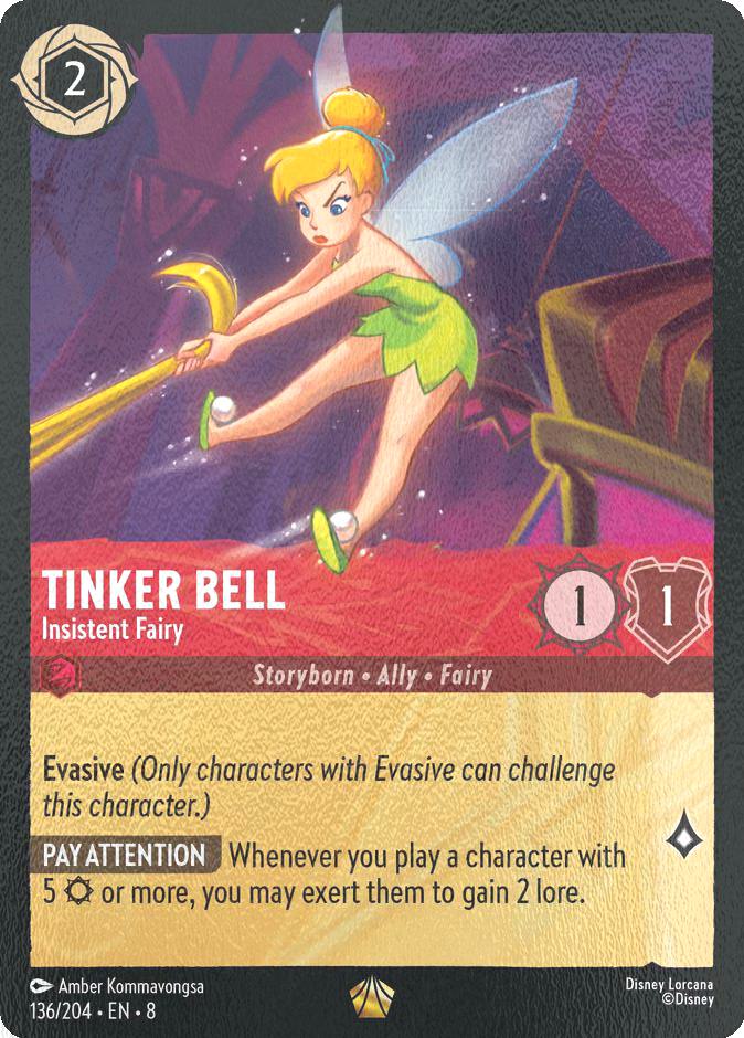 Tinkerbell - Insistent Fairy - 136/204 [Reign of Jafar] [Cold Foil]