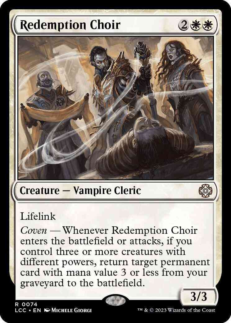 Redemption Choir [74] [The Lost Caverns of Ixalan: Commander] [Non-Foil]