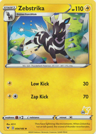 Zebstrika - 54/185 - Uncommon - Pikachu Stamp [ba02-PIK25] [Non-Holo]