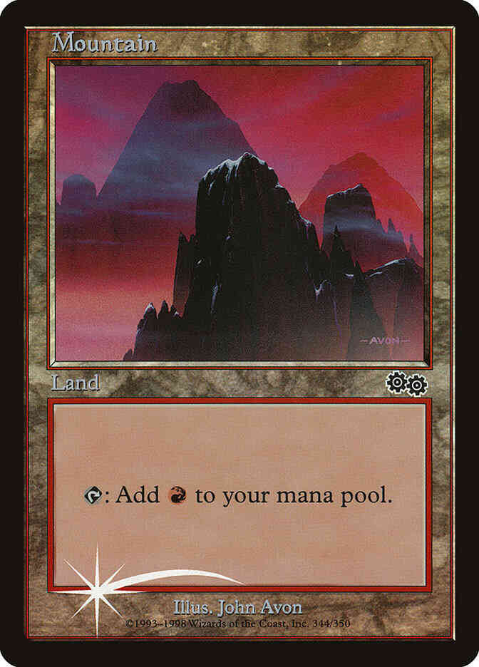 Mountain [1998] [05] [Urza's Saga] [Arena League 1999] [Foil]