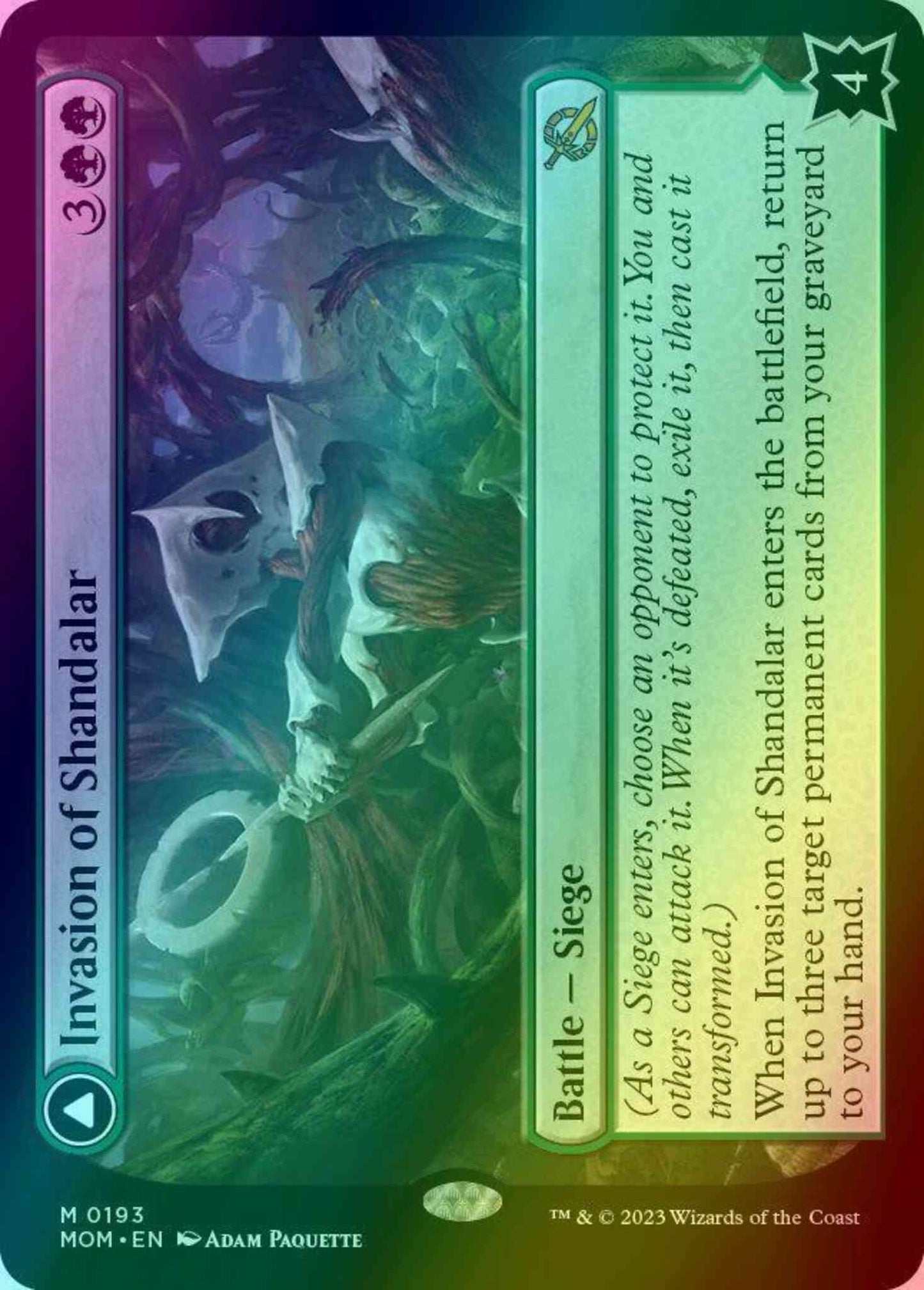 Invasion of Shandalar // Leyline Surge [193] [March of the Machine] [Foil]