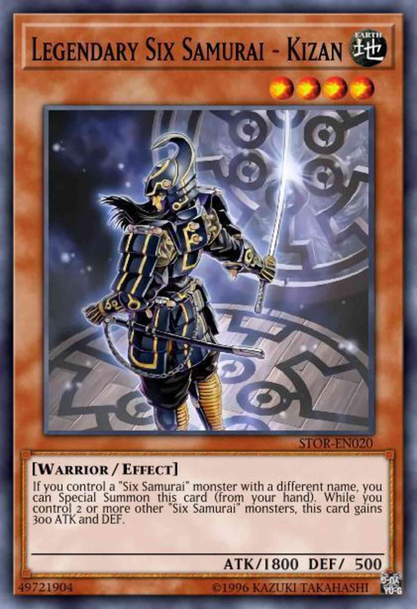 Legendary Six Samurai - Kizan - SDWA-EN016 - Common - 1st Edition