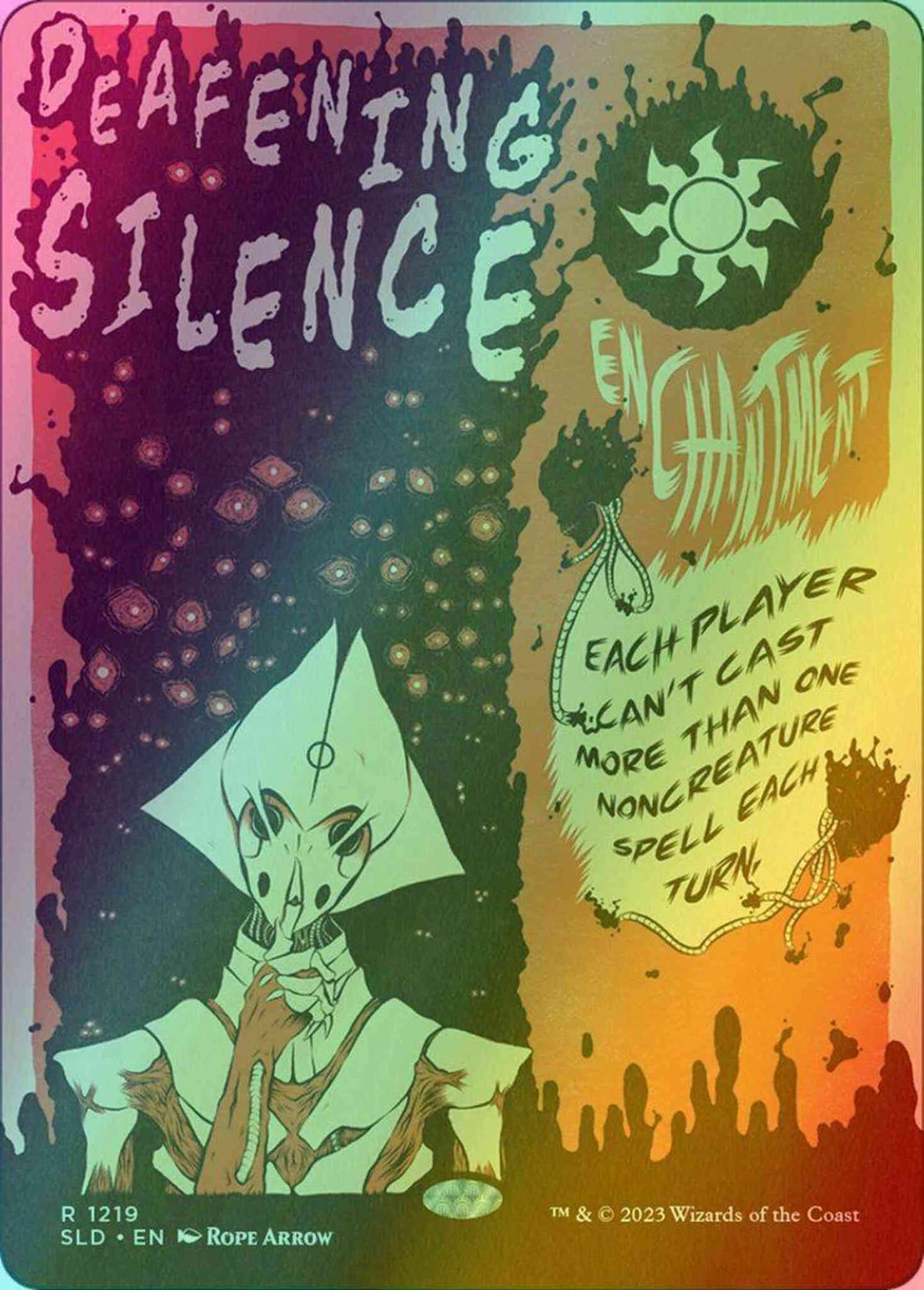 Deafening Silence [1219] [Full Art] [Draw Your Hand] [Secret Lair Drop] [Foil]