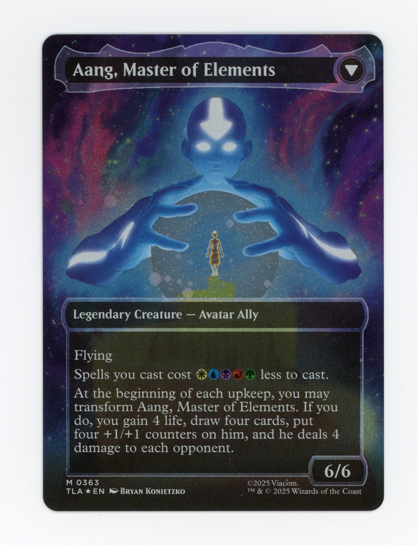 Avatar Aang // Aang, Master of Elements — Borderless|Headliner|Raised Foil — ID 18119