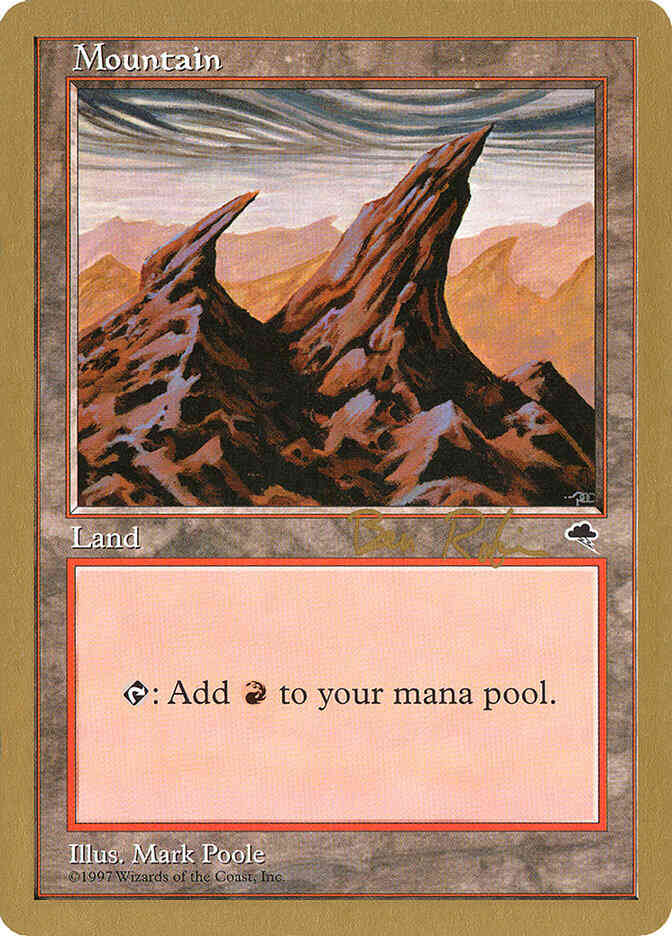 Mountain [br344] [All Peaks Point Right] [World Championship Decks 1998] [Non-Foil]