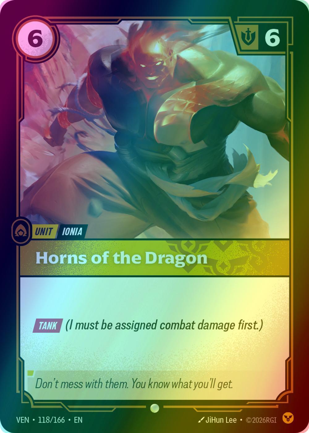Horns of the Dragon - 118/166 [Vendetta] [Foil]