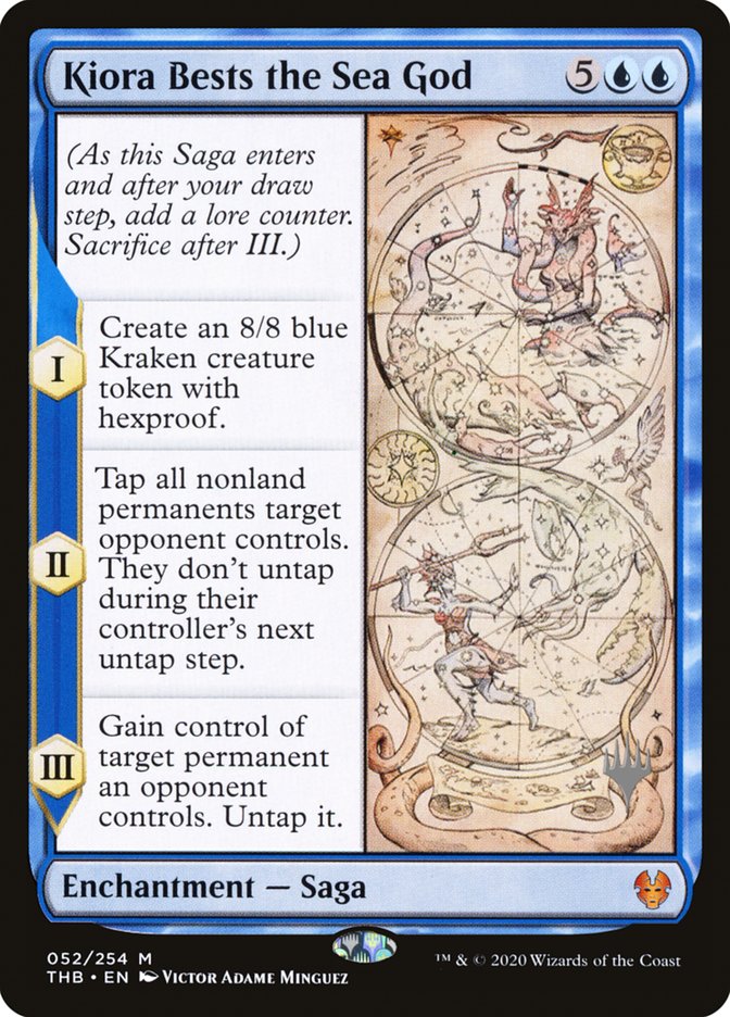 Kiora Bests the Sea God [52p] [Promo Pack] [Theros Beyond Death Promos] [Foil]