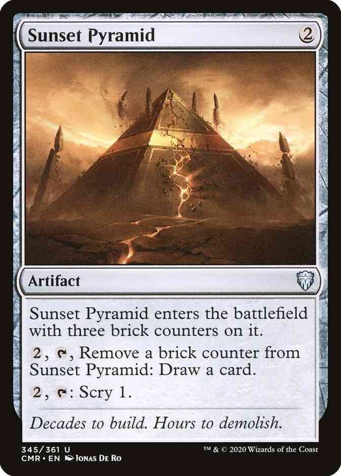 Sunset Pyramid [345] [Commander Legends] [Non-Foil]