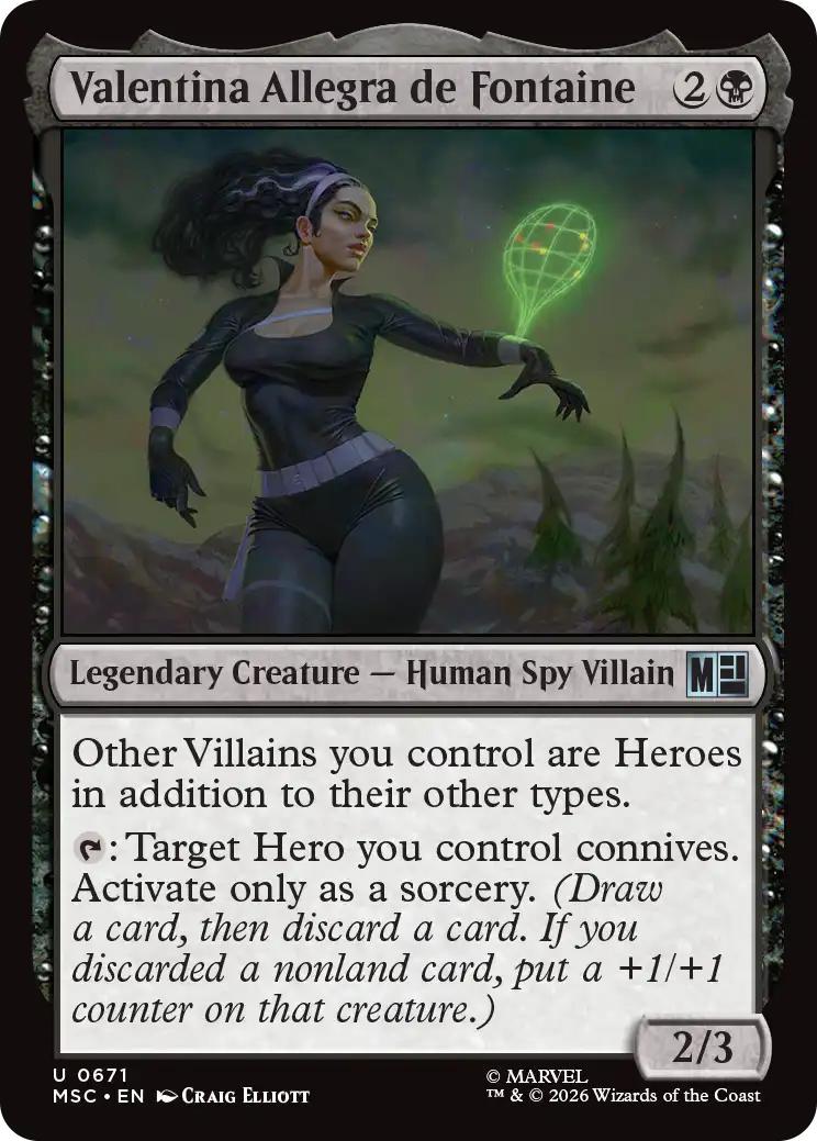 Valentina Allegra de Fontaine [671] [Jumpstart] [Marvel Super Heroes: Commander] [Non-Foil]