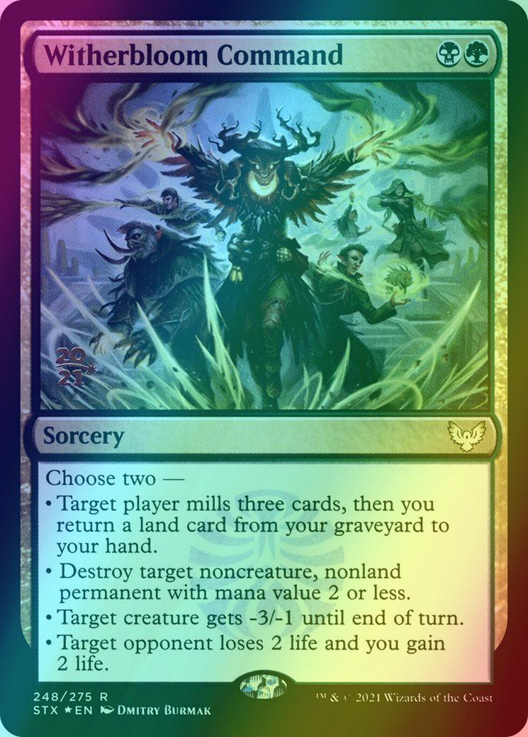 Witherbloom Command [Prerelease] [248s] [Strixhaven: School of Mages Promos] [Foil]
