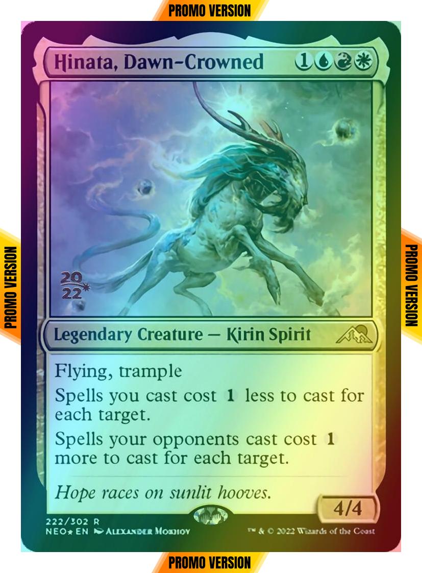 Hinata, Dawn-Crowned [Prerelease] [222s] [Kamigawa: Neon Dynasty: Promos] [Foil]