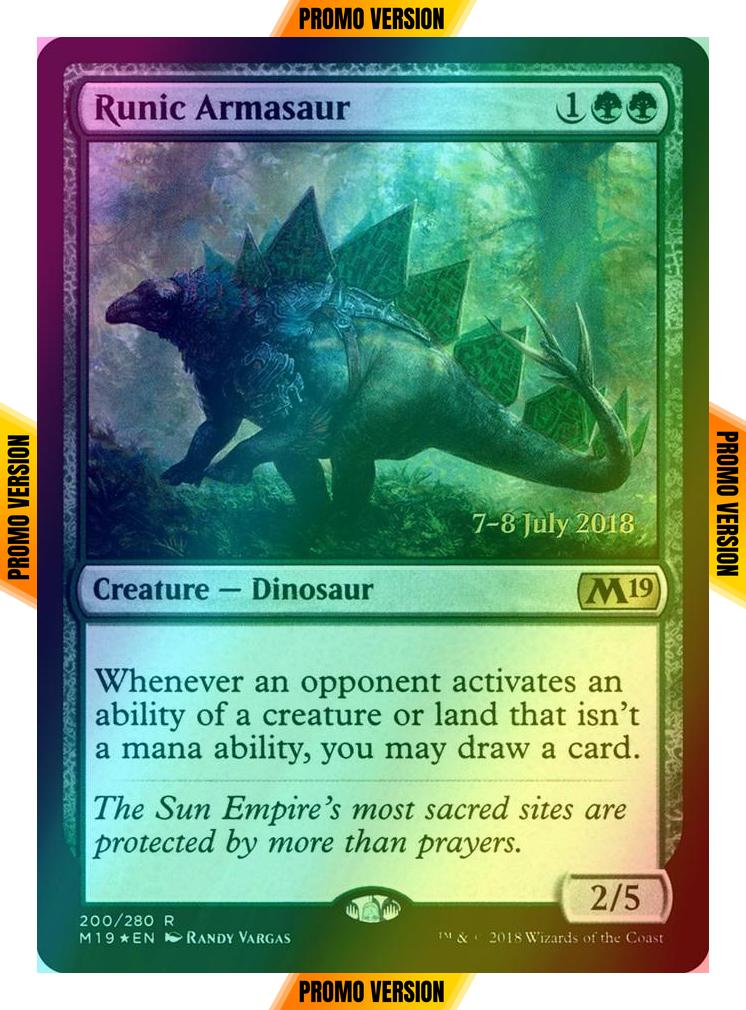 Runic Armasaur [200s] [Core Set 2019 Promos] [Foil]