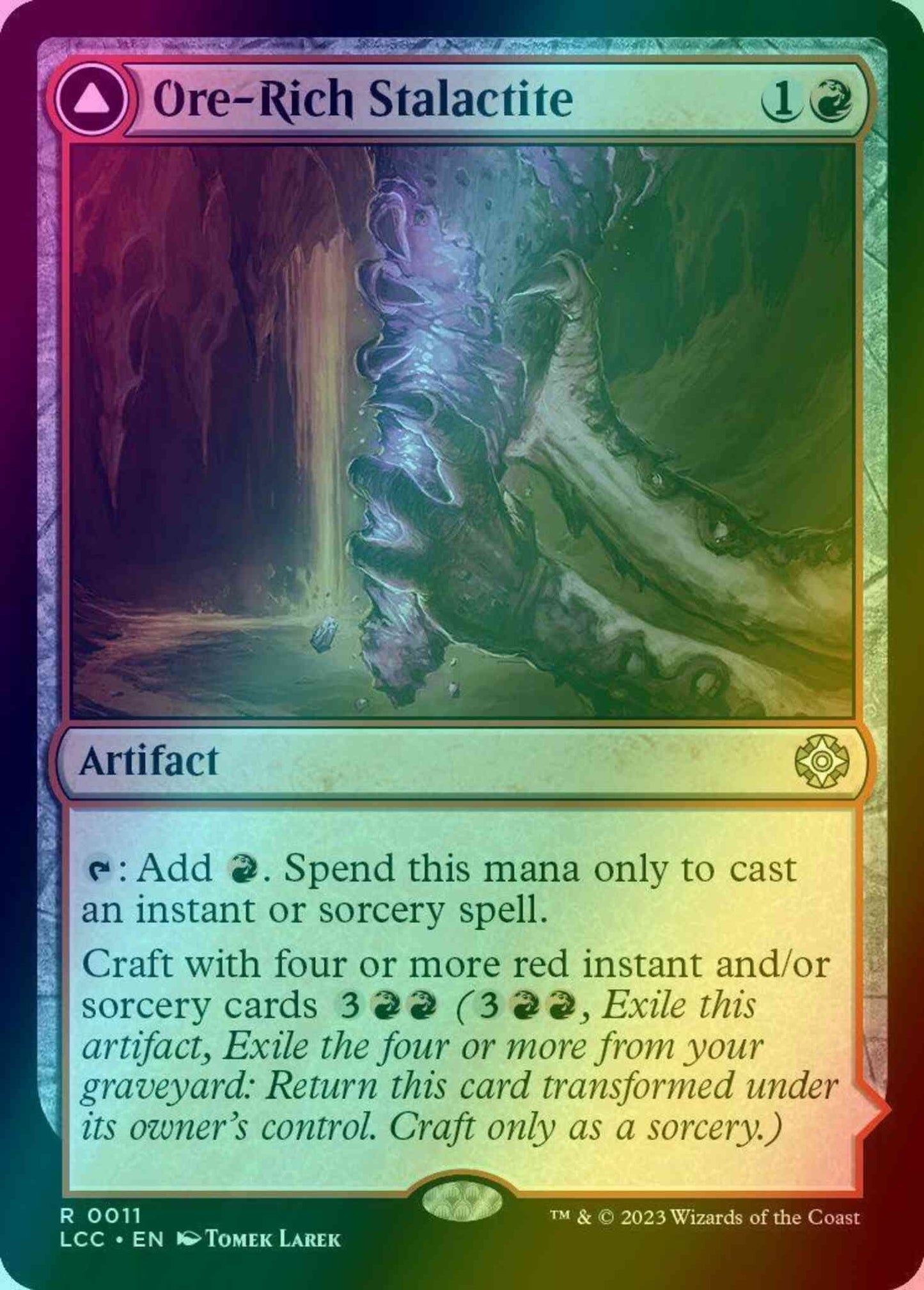 Ore-Rich Stalactite // Cosmium Catalyst [11] [The Lost Caverns of Ixalan: Commander] [Foil]