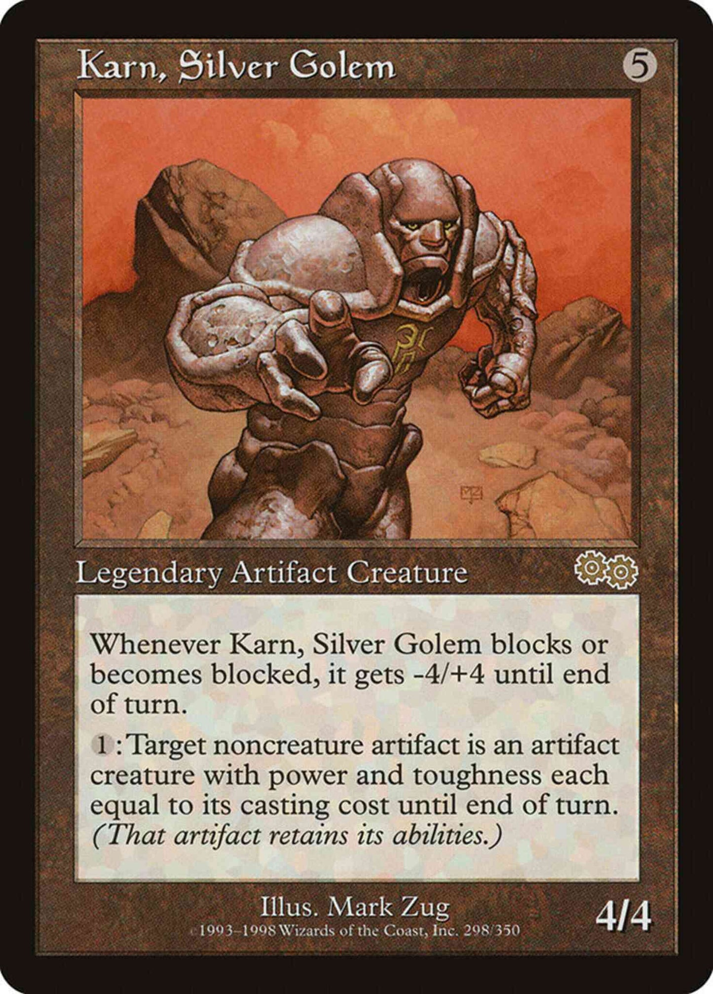 Karn, Silver Golem [298] [Urza's Saga] [Non-Foil]