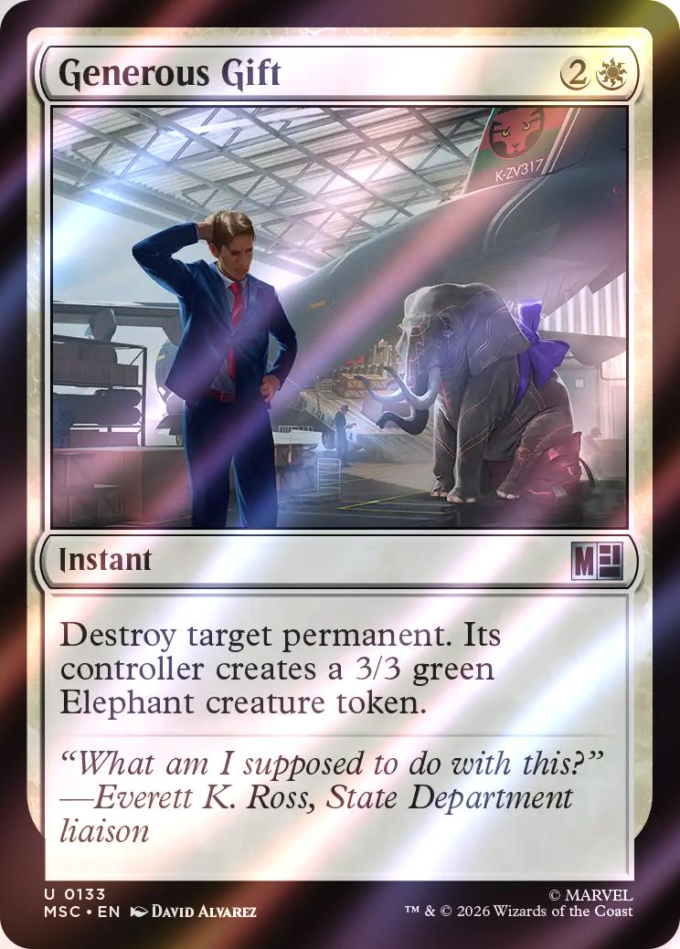 Generous Gift [133] [Marvel Super Heroes: Commander] [Surge Foil]