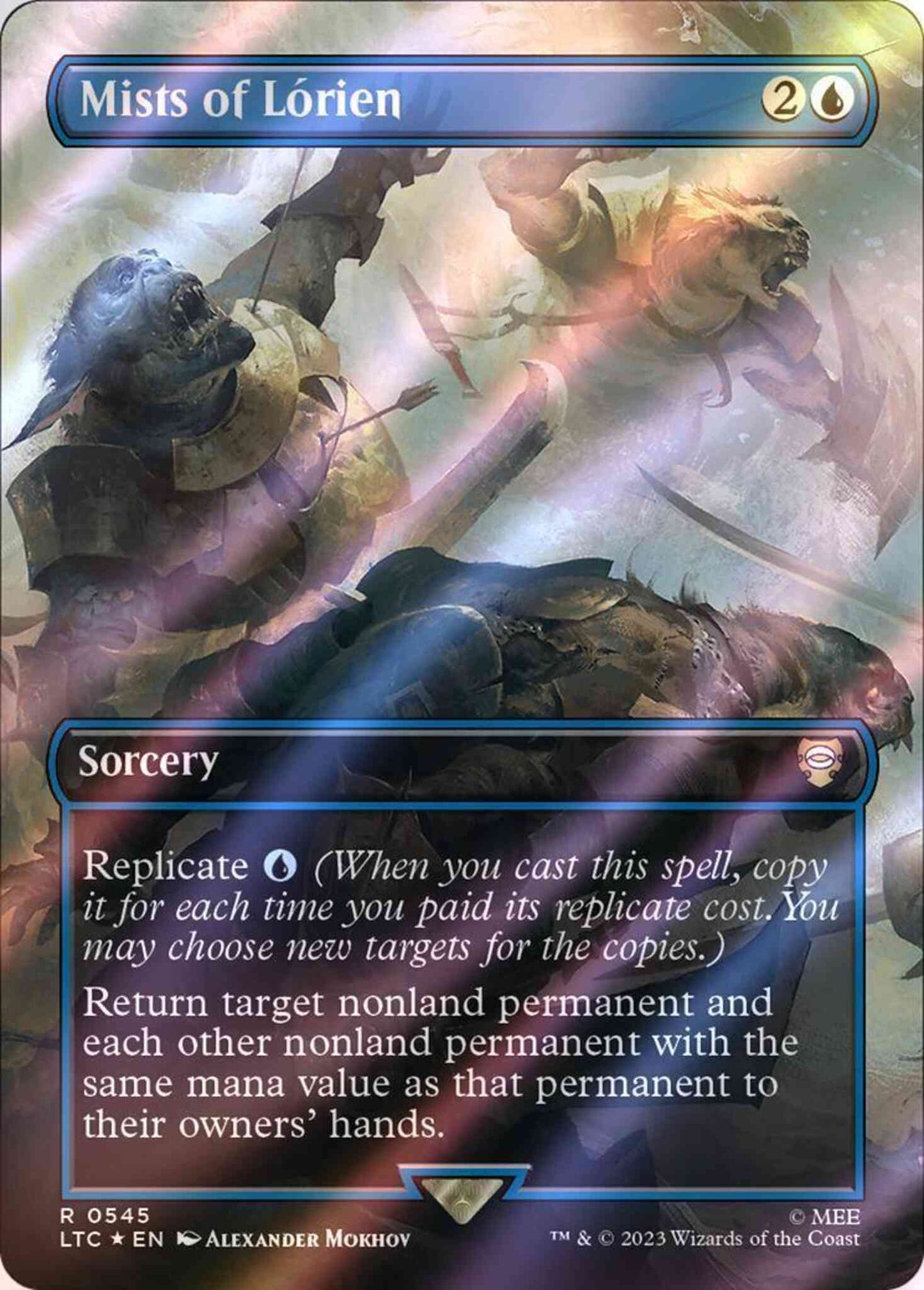 Mists of Lórien [545] [Borderless] [The Lord of the Rings: Tales of Middle-earth: Commander] [Surge Foil]