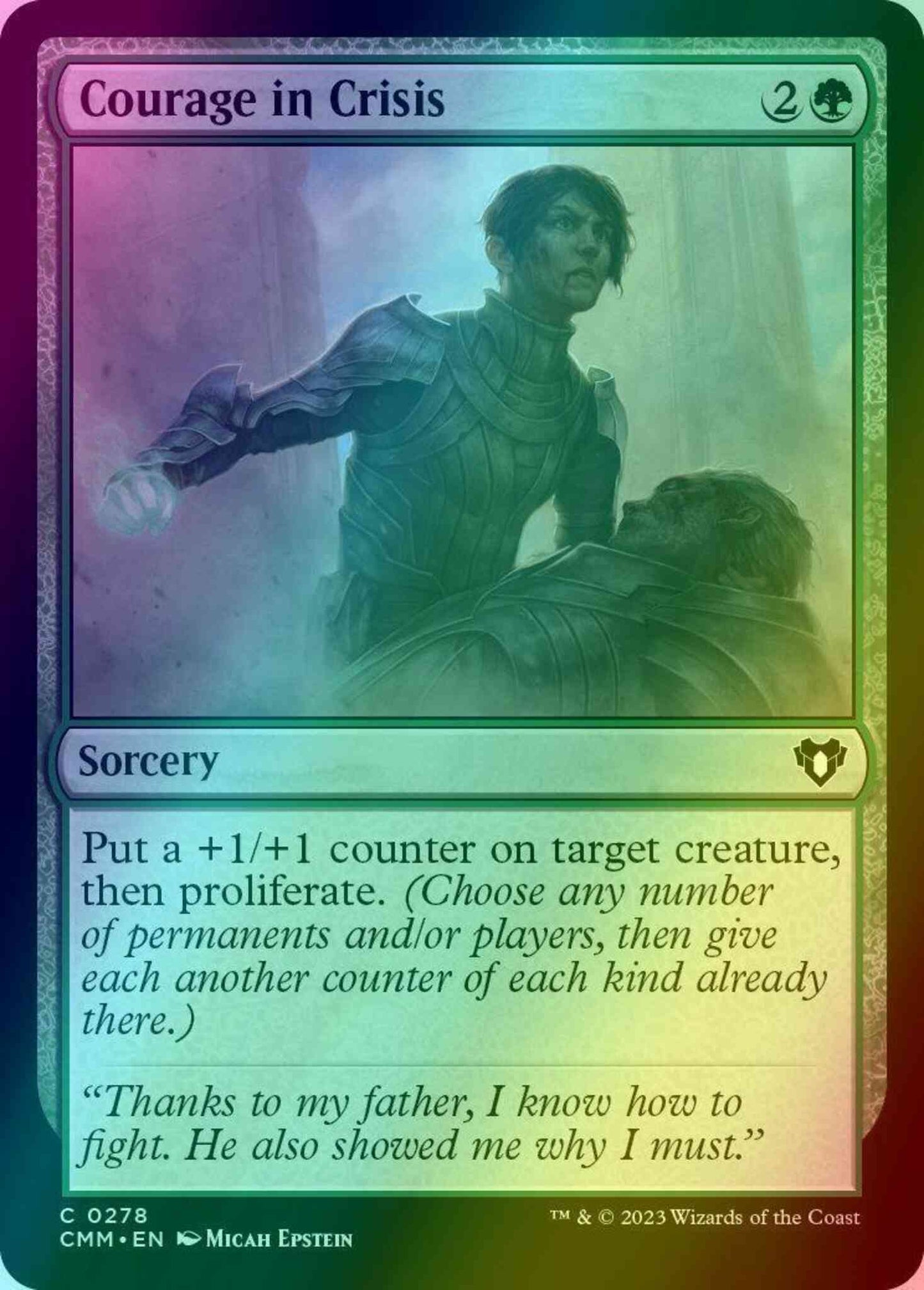 Courage in Crisis [278] [Commander Masters] [Foil]
