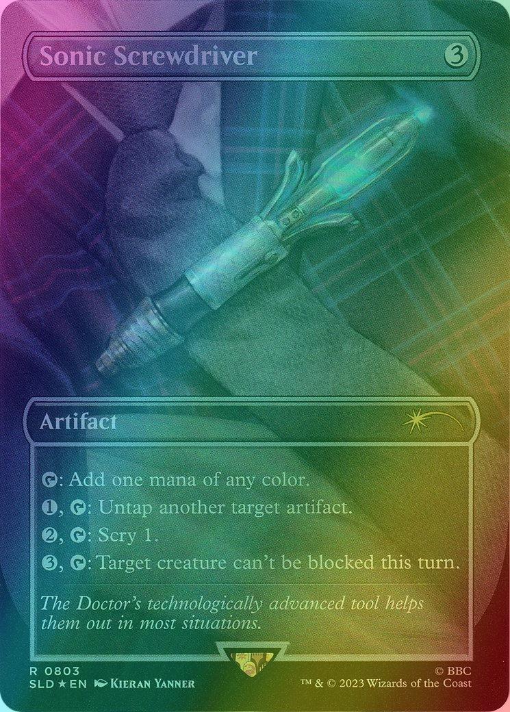 Sonic Screwdriver [0803] [Borderless] [Doctor Who: Regeneration] [Secret Lair Drop] [Foil]
