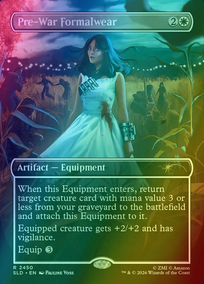 Pre-War Formalwear [2450] [Borderless] [Fallout: Beyond Vault 33] [Secret Lair Drop] [Foil]
