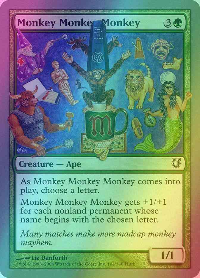 Monkey Monkey Monkey [104] [Unhinged] [Foil]