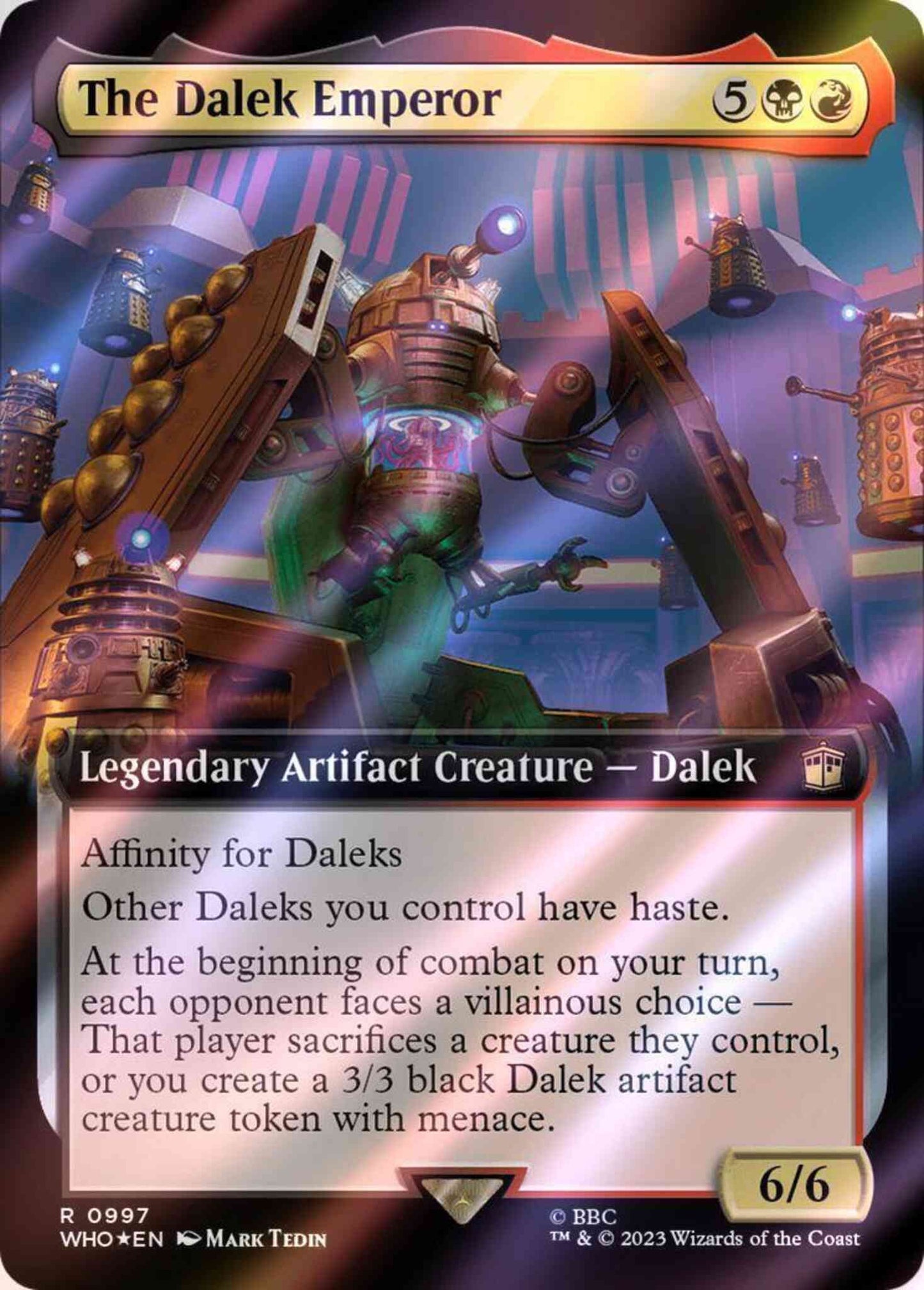 The Dalek Emperor [997] [Extended Art] [Universes Beyond: Doctor Who] [Surge Foil]