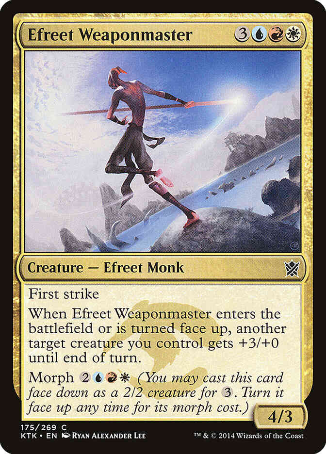 Efreet Weaponmaster [175] [Khans Of Tarkir] [Non-Foil]