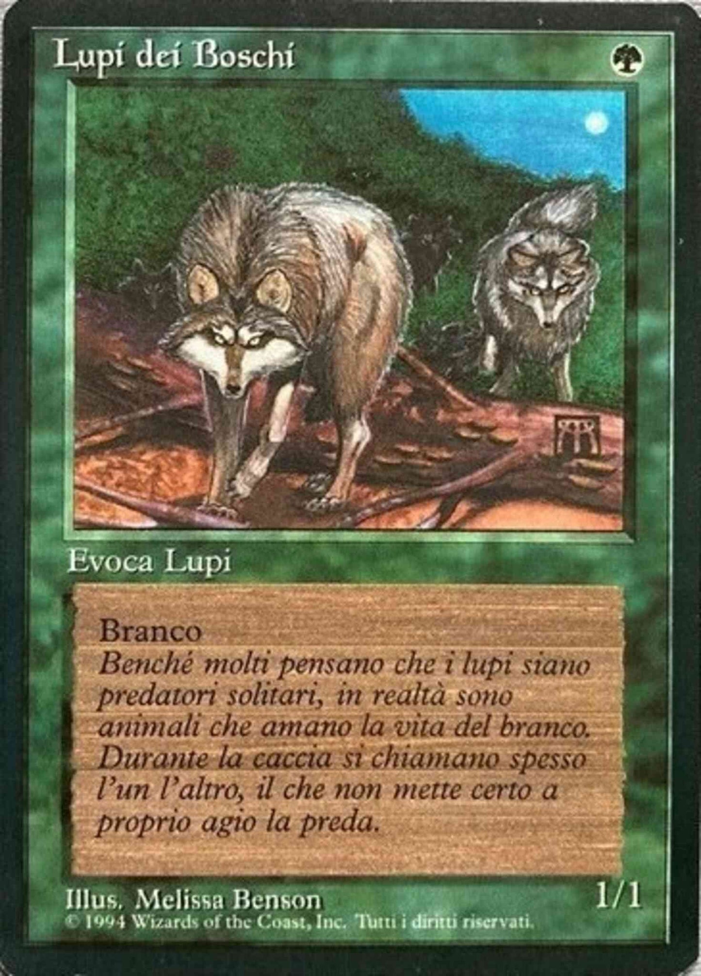 Timber Wolves - Italian [219] [Foreign Black Border: Italian] [Non-Foil]
