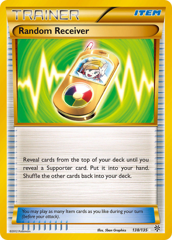 Random Receiver - 138/135 - Rare Holo [bw8-138] [Holo]