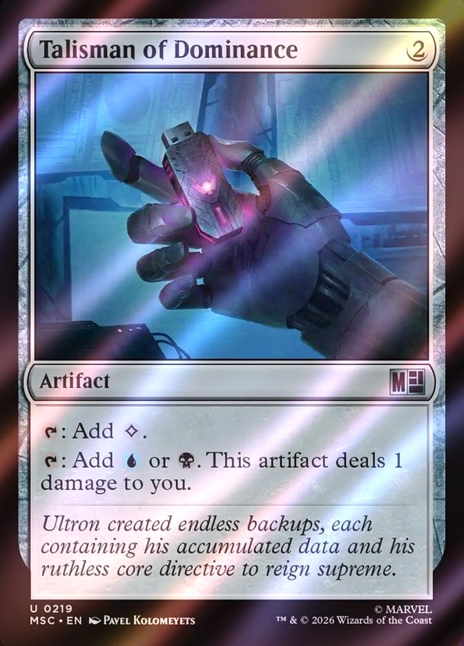 Talisman of Dominance [219] [Marvel Super Heroes: Commander] [Surge Foil]