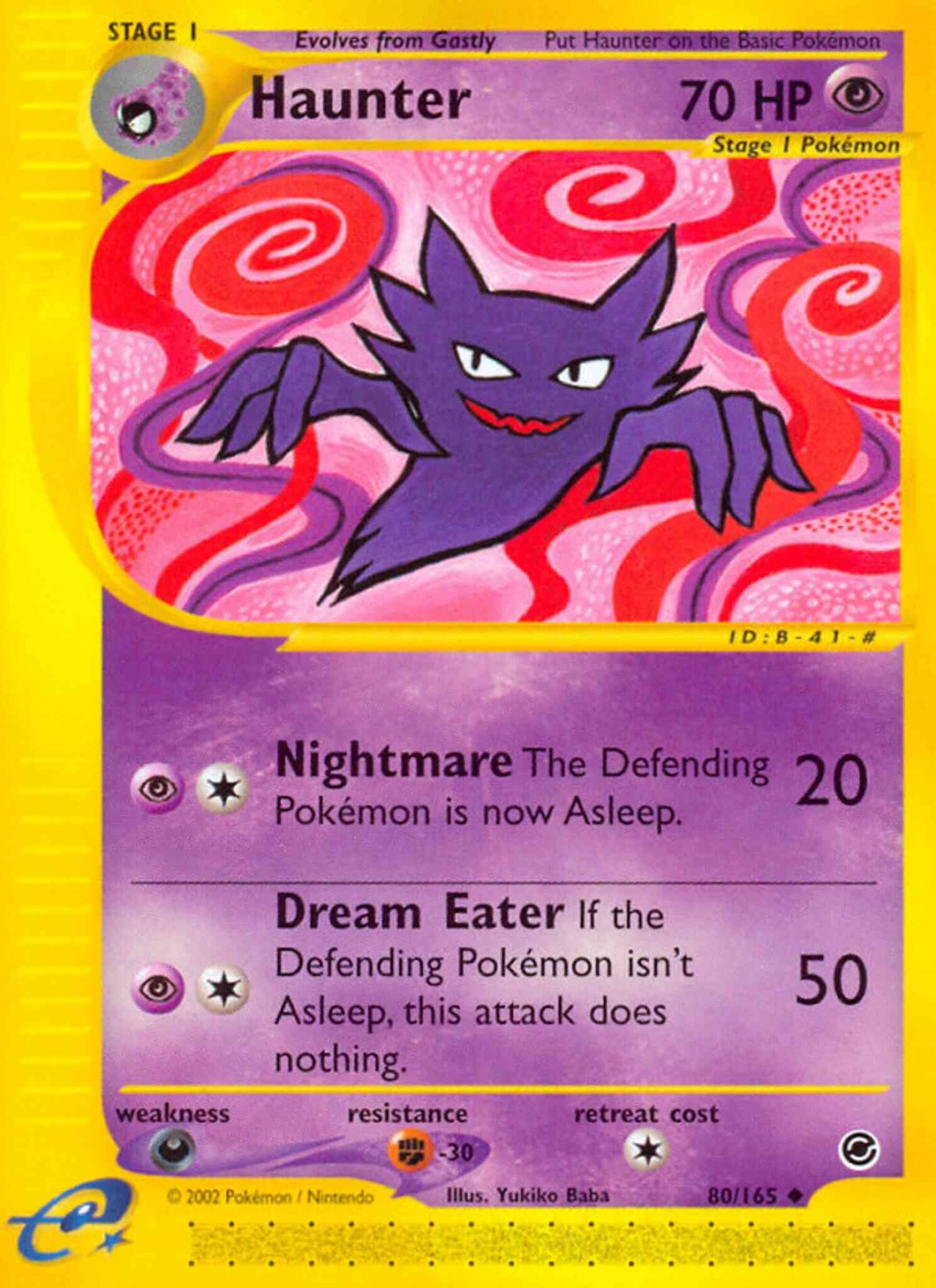 Haunter - 80/165 - Uncommon [ecard1-80] [Non-Holo]
