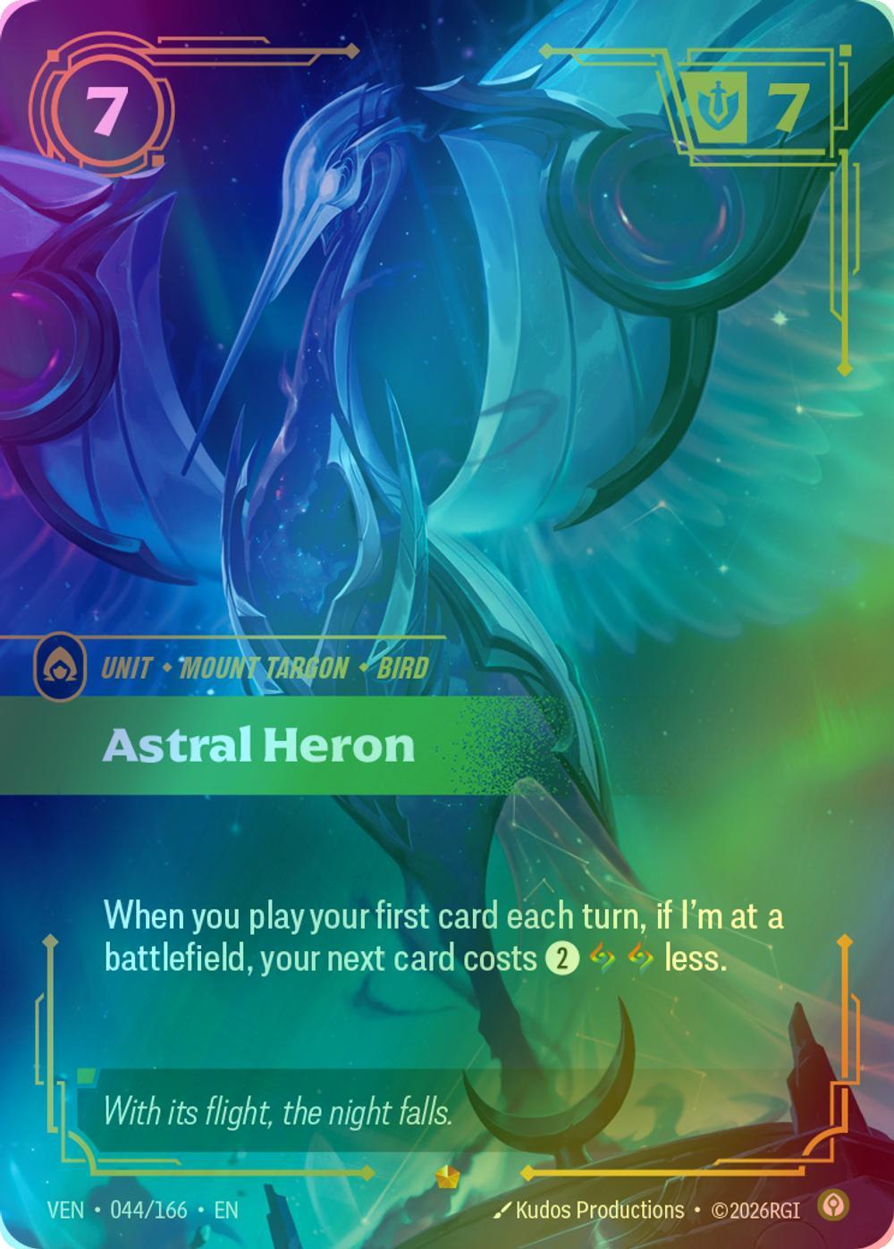 Astral Heron - 044/166 [Vendetta] [Foil]