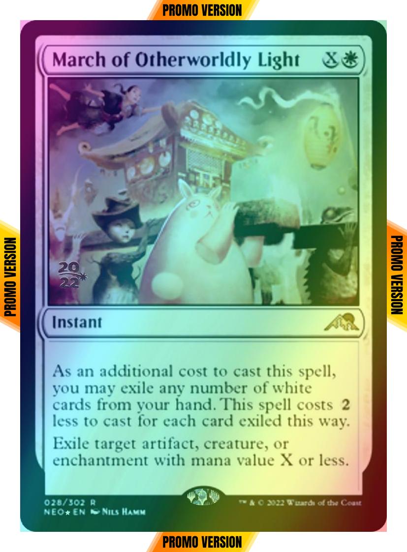 March of Otherworldly Light [Prerelease] [28s] [Kamigawa: Neon Dynasty: Promos] [Foil]