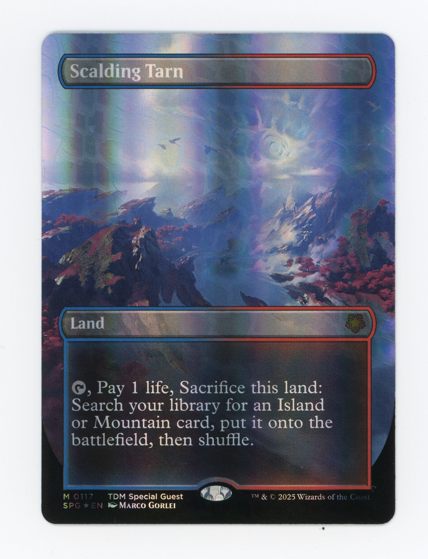 Scalding Tarn — Borderless|Dragonscale Foil — ID 19112