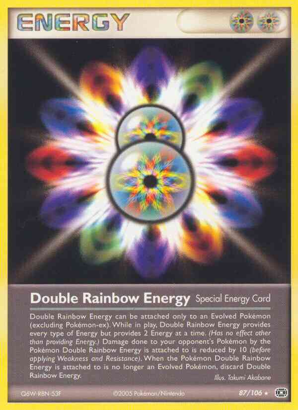 Double Rainbow Energy - 87/106 - Rare [ex9-87] [Reverse Holo]