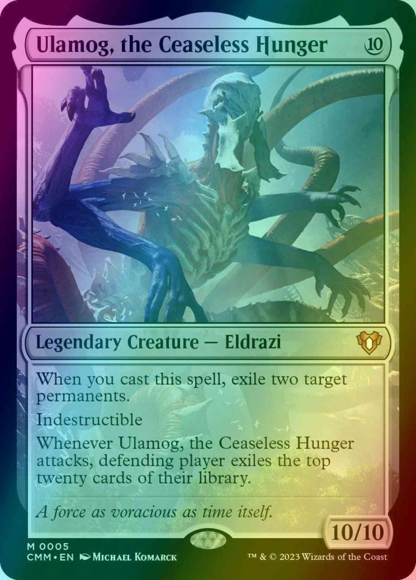Ulamog, the Ceaseless Hunger [5] [Commander Masters] [Foil]