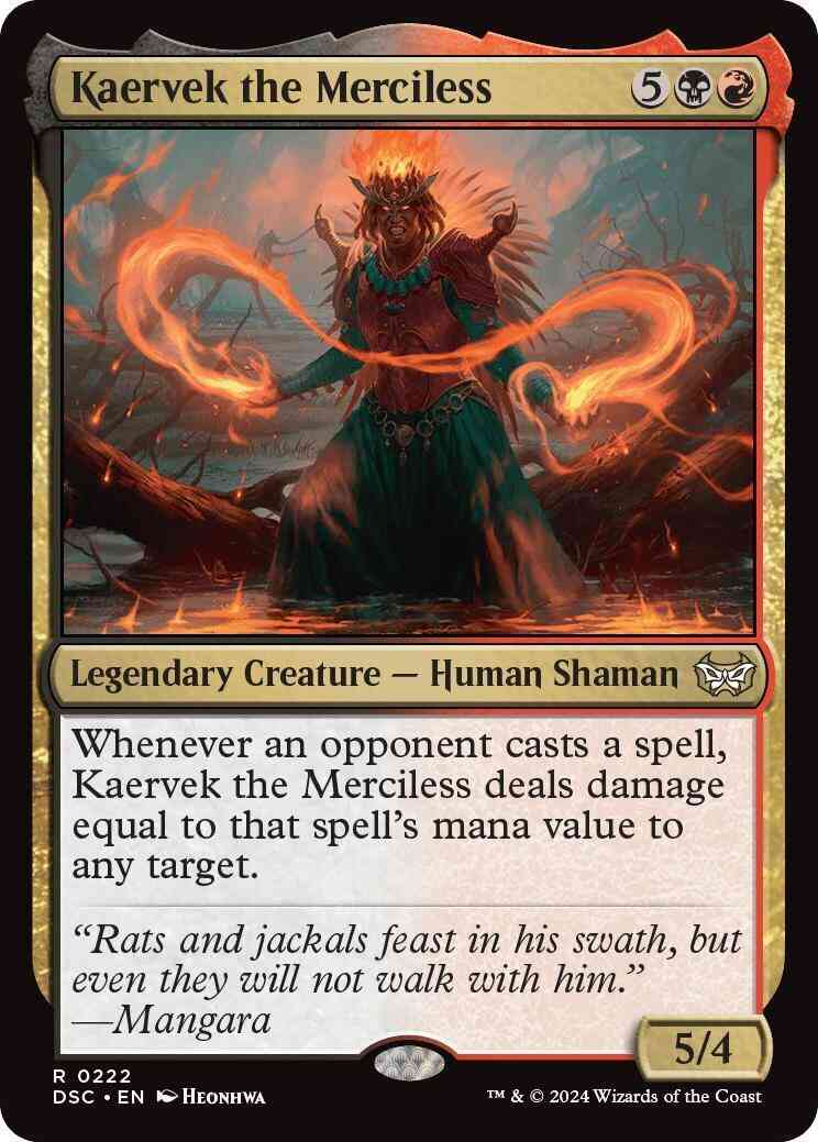 Kaervek the Merciless [222] [Duskmourn: House of Horror: Commander] [Non-Foil]