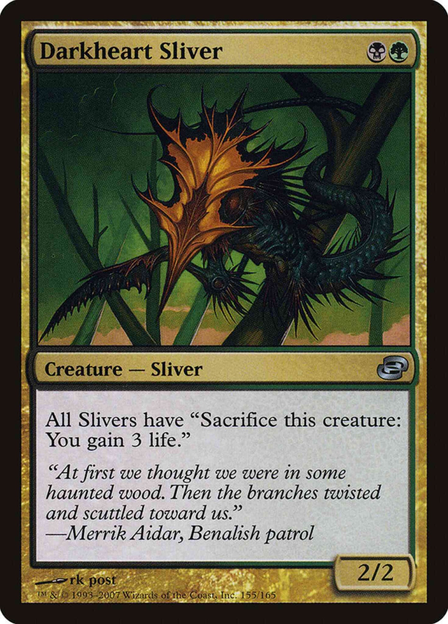 Darkheart Sliver [155] [Planar Chaos] [Non-Foil]