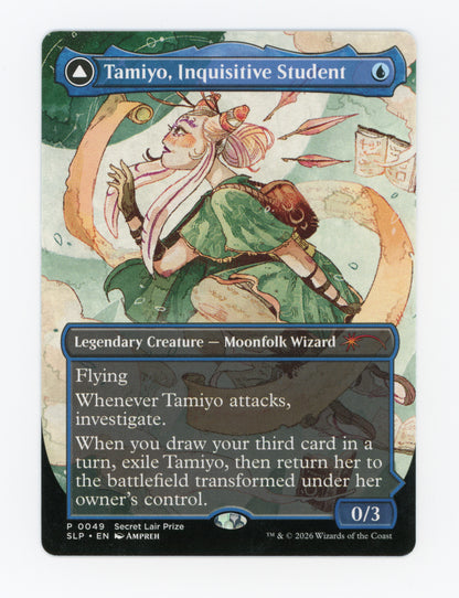Tamiyo, Inquisitive Student // Tamiyo, Seasoned Scholar — Borderless — ID 18663