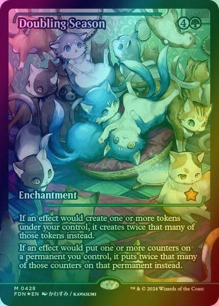 Doubling Season [428] [Japan Showcase] [Foundations] [Foil] – Face