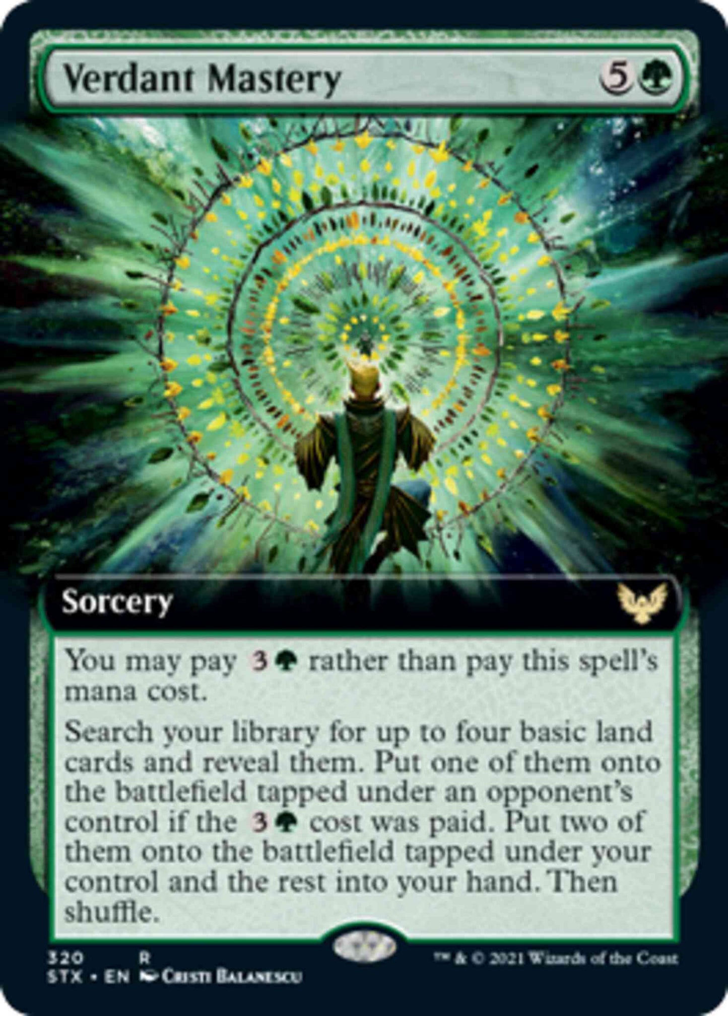 Verdant Mastery [320] [Extended Art] [Strixhaven: School of Mages] [Non-Foil]