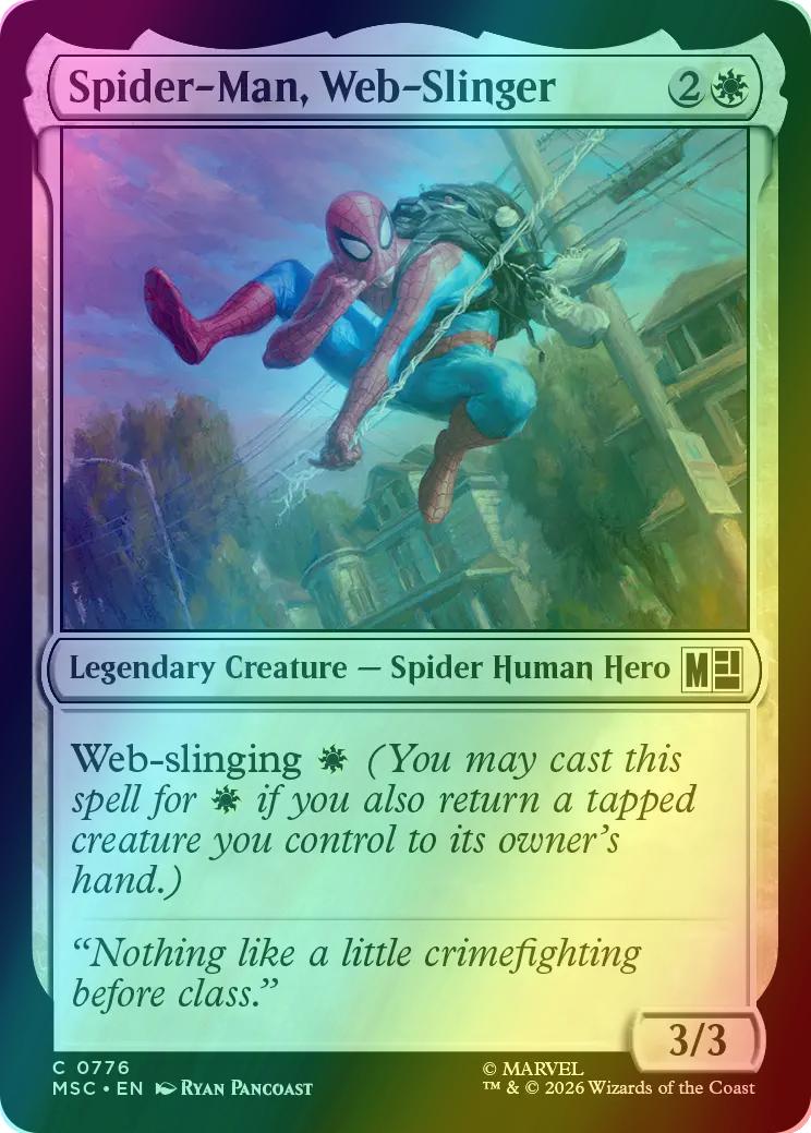 Spider-Man, Web-Slinger [776] [Jumpstart] [Marvel Super Heroes: Commander] [Foil]