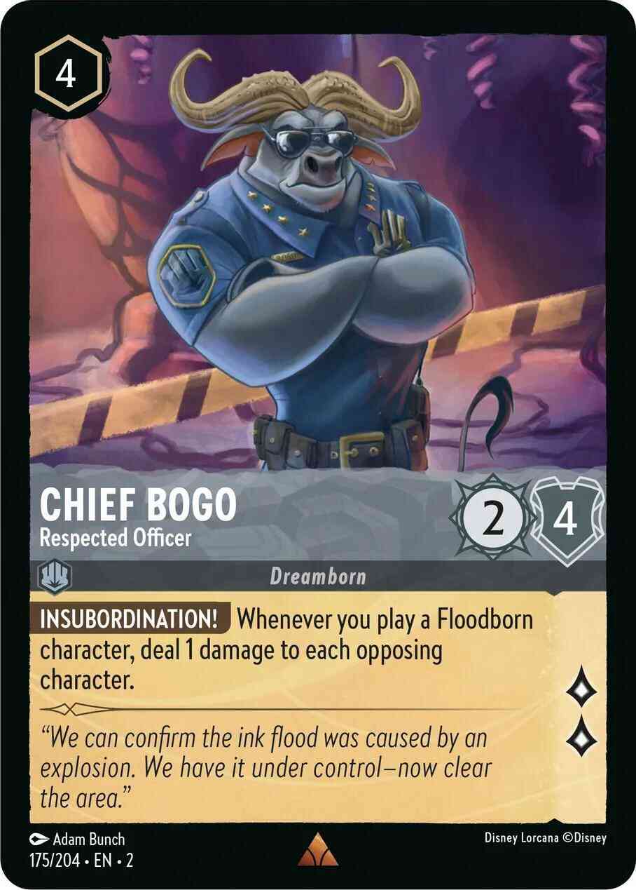 Chief Bogo - Respected Officer - 175/204 [Rise Of The Floodborn] [Non-Foil]