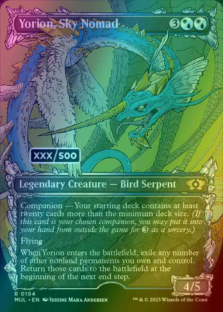 Yorion, Sky Nomad - Serial Numbered [194z] [Planar Showcase] [Multiverse Legends] [Foil]