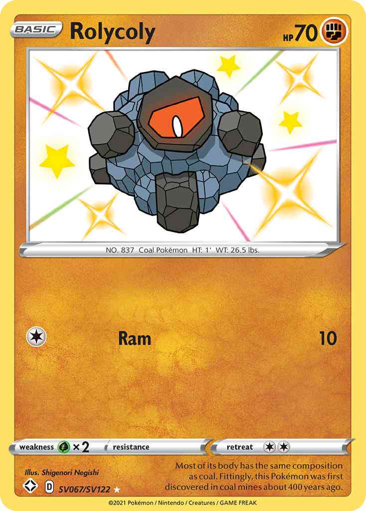 Rolycoly - SV067/SV122 - Rare Shiny [swsh45sv-SV067] [Holo]