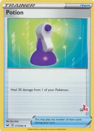 Potion - 177/202 - Uncommon - Cinderace Stamp [ba02-CIN42] [Non-Holo]