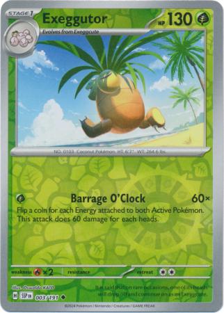Exeggutor - 003/191 - Uncommon [sv08-003] [Reverse Holo]