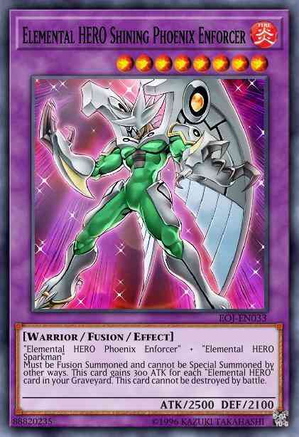 Elemental HERO Shining Phoenix Enforcer - EOJ-EN033 - Ultimate Rare - 1st Edition
